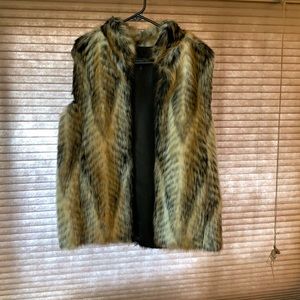 Faux fur vest